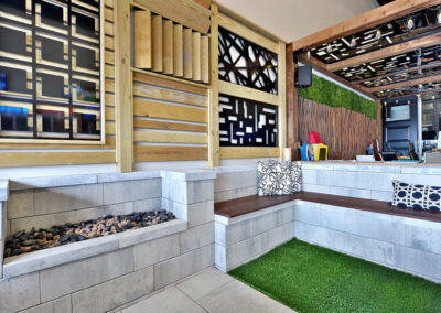 Section intérieure de la boutique Pro du Patio