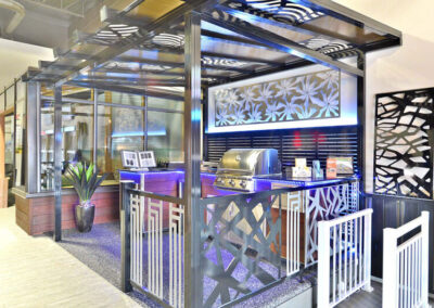 Section intérieure de la boutique Pro du Patio