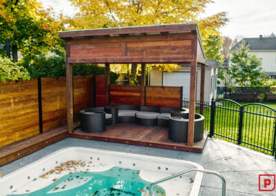 Abri extérieur et permanent pour piscine