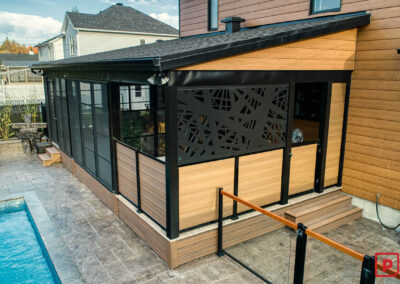 Espace BBQ pour ce solarium