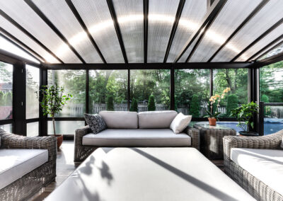 Projet de solarium 3 saisons avec fenêtres