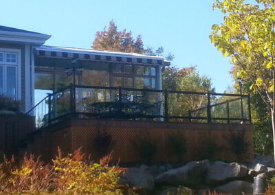 Rampes en verre pour balcon