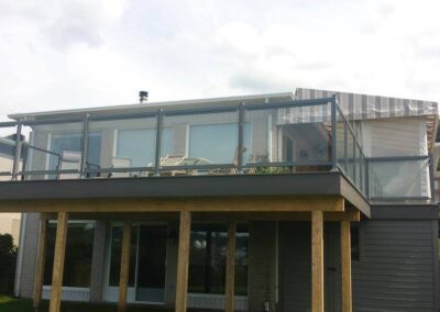 Rampes en verre pour patio