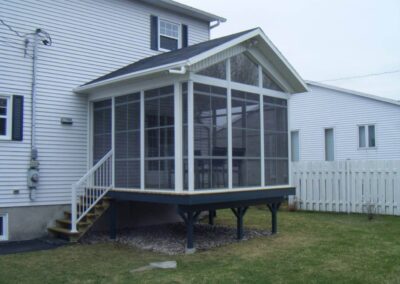 Toiture et solarium avec fenêtres 3 saisons