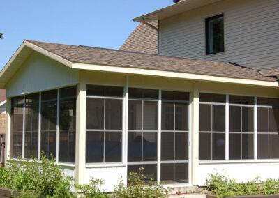 Toiture et solarium avec fenêtres 3 saisons