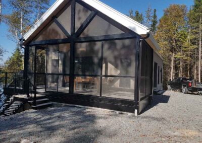 Toiture et solarium avec fenêtres 3 saisons