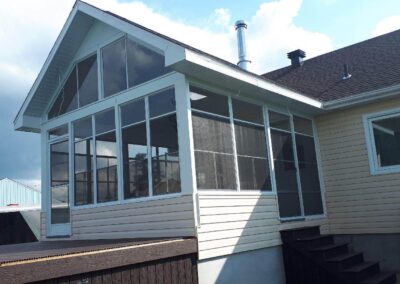 Toiture et solarium avec fenêtres 3 saisons