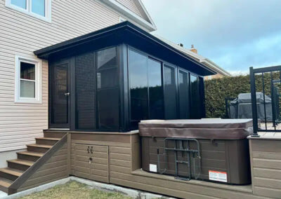 Toiture avec solarium isolé