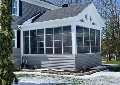 Toiture avec fenêtres 3 saisons