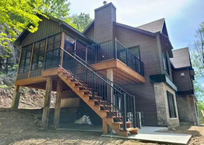 Toiture avec fenêtres 3 saisons