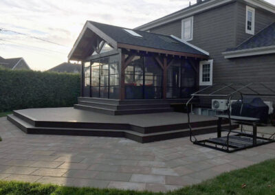 Toiture avec fenêtres 3 saisons