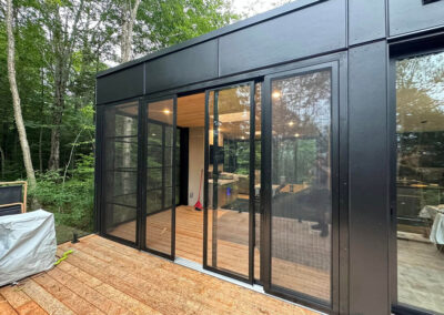 Porte coulissante et fenêtres 3 saisons