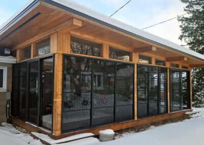 Fenêtre 3 saisons pour un solarium couvert