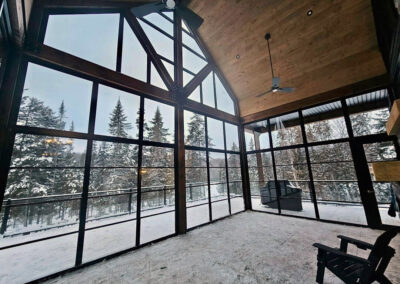 Fenêtres 3 saisons pour un solarium couvert et chauffé