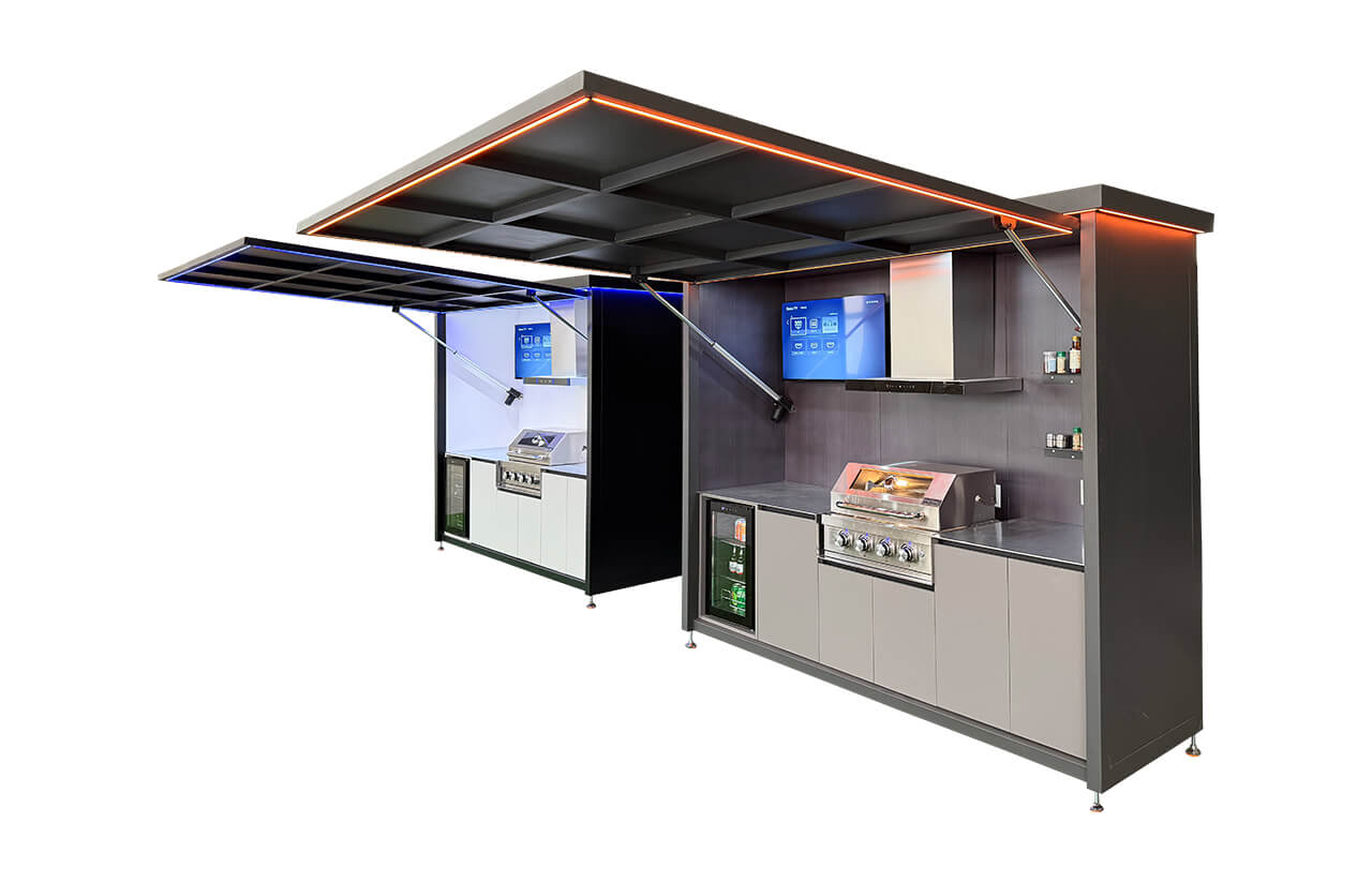 Cache-poubelles noir