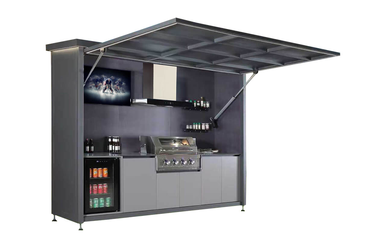 Cache-poubelles noyer